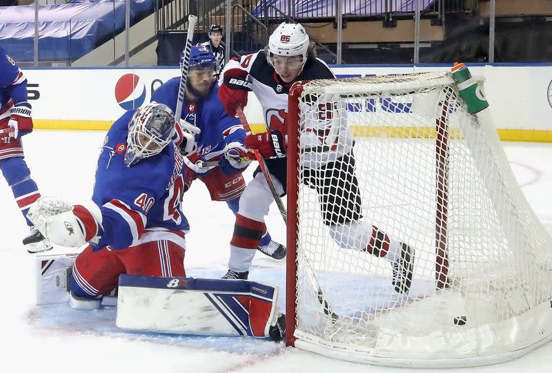 NHL: New Jersey Devils at New York Rangers