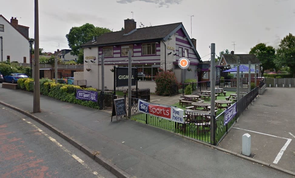 The car was driven towards the Gigmill pub on South Road, Norton, Stourbridge. (Google)