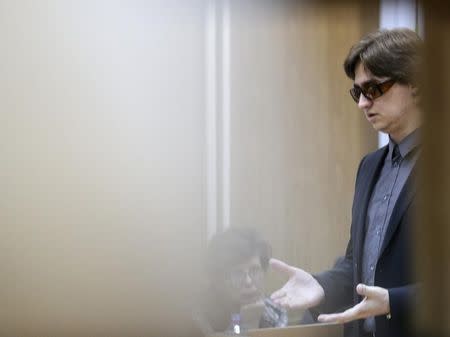 Sergei Filin, the artistic director of Russia's Bolshoi ballet, addresses the court in Moscow, November 6, 2013. REUTERS/Sergei Karpukhin/Files