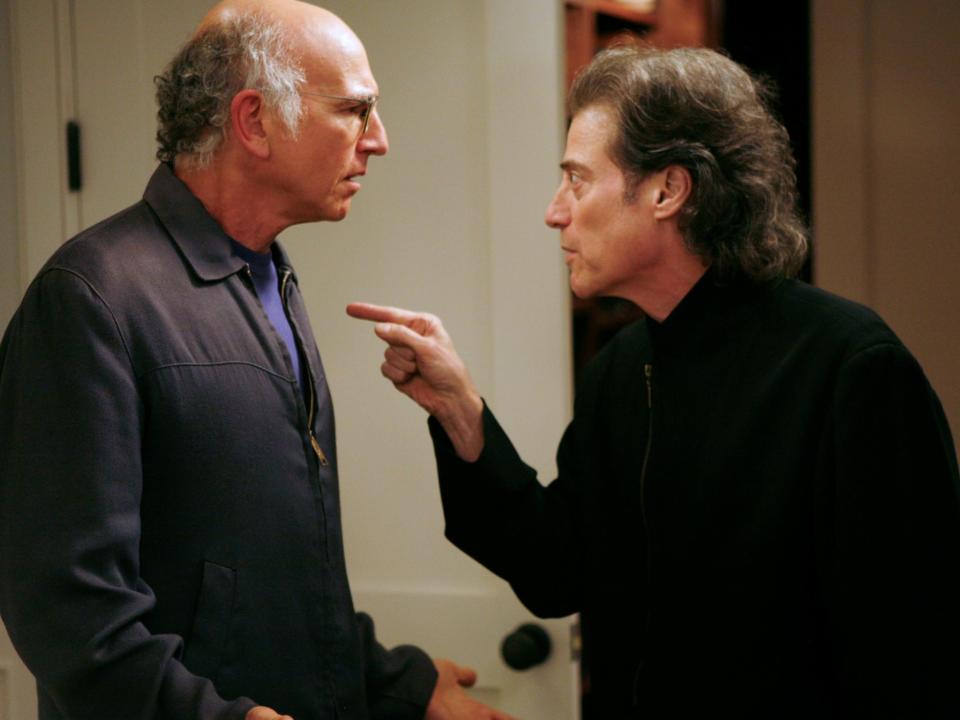 The friend from hell: Richard Lewis has appeared as himself in 39 episodes of ‘Curb Your Enthusiasm’HBO