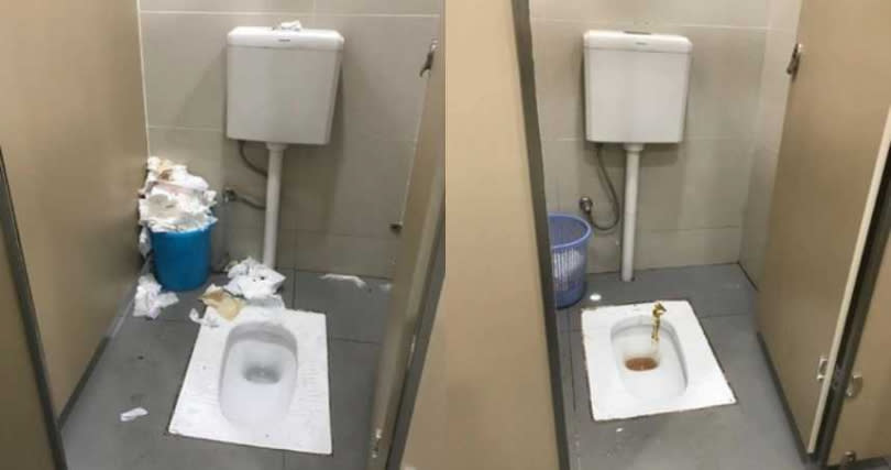 1000人共用1間廁所，屎尿都無人清掃。（圖／翻攝自微博）