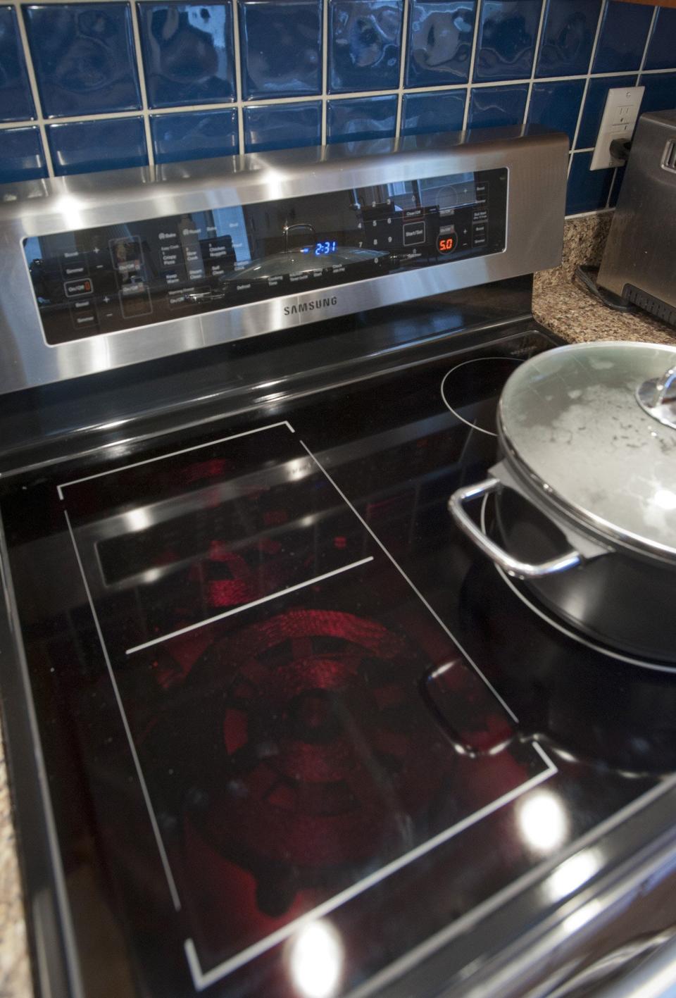 Induction stoves have safety advantages and the stove shuts off when you remove the pot.