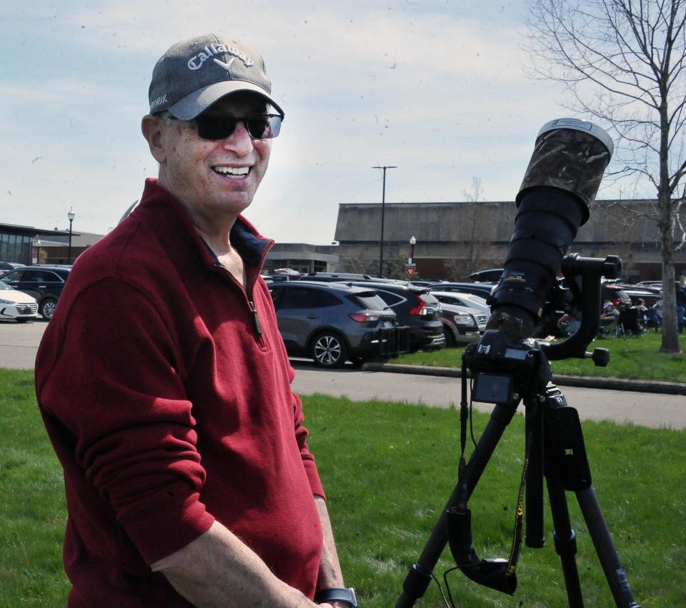 Greg Crawley of Pittsburgh traveled to Wooster with his camera equipment to captuer the solar eclipse.