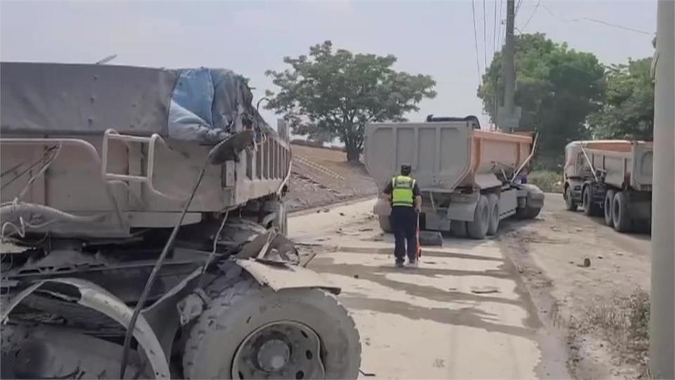 疑會車時未保持車距　砂石車車頭對撞1死1傷