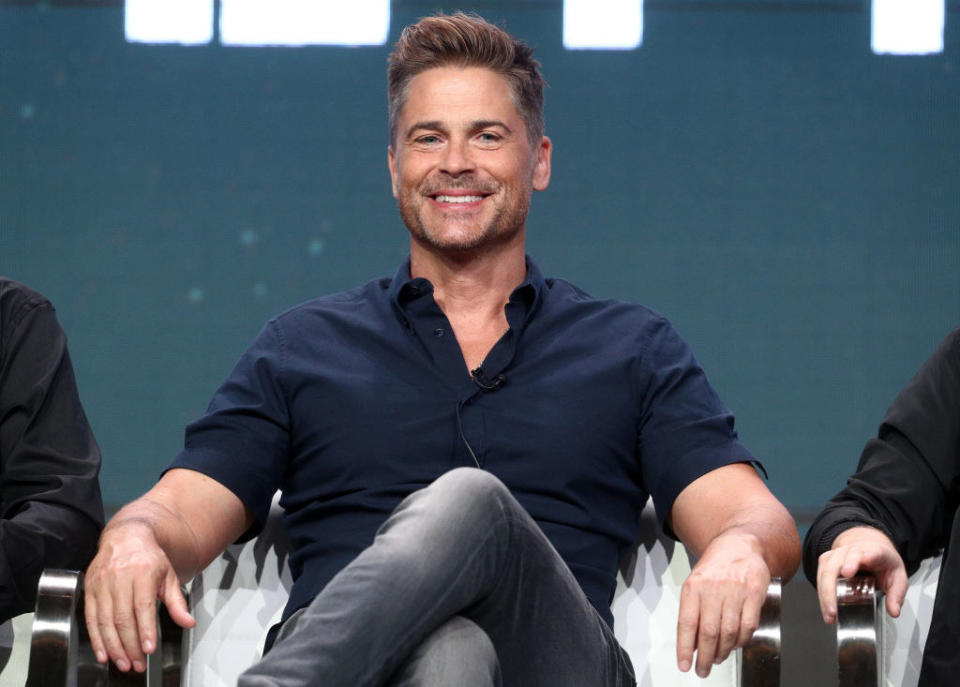 Rob Lowe on a panel