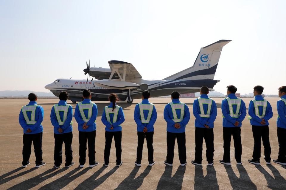 China AG600 amphibious aircraft plane