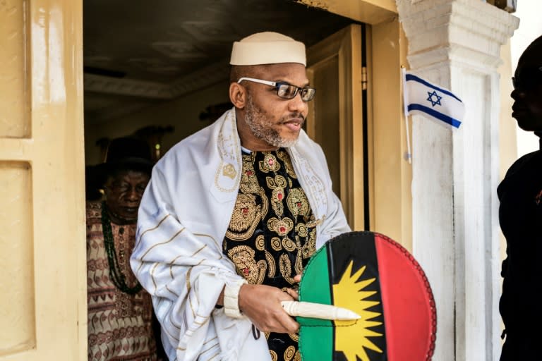 Leader of the Indigenous People of Biafra movement, Nnamdi Kanu -- the current main pro-independence groups want a referendum on self-determination