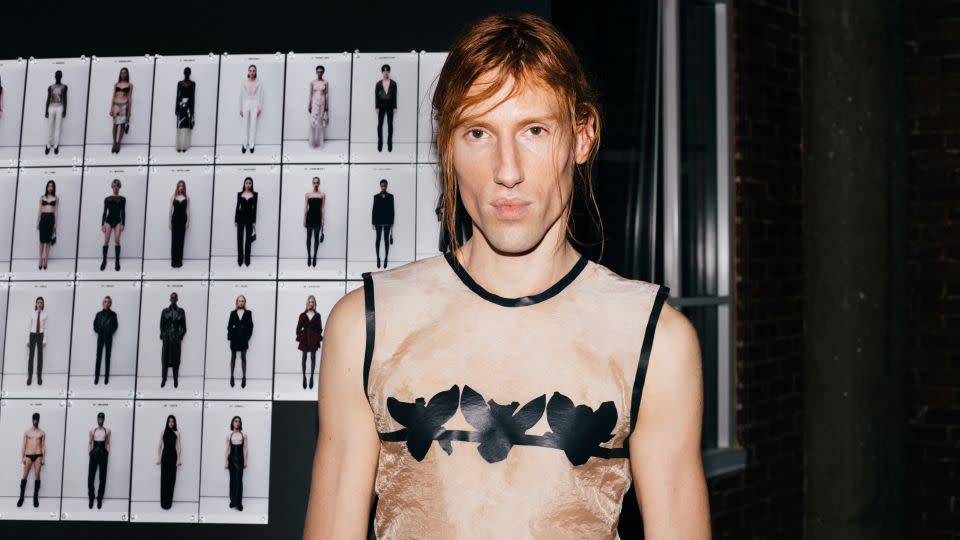 Ludovic de Saint Sernin backstage at his New York debut. - Sierra Pruitt for CNN