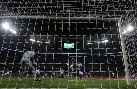 Football Soccer - Germany v Italy - International Friendly - Allianz-Arena, Munich, Germany - 29/3/16 Germany's Mario Goetze scores the second goal against Italy REUTERS/Michaela Rehle