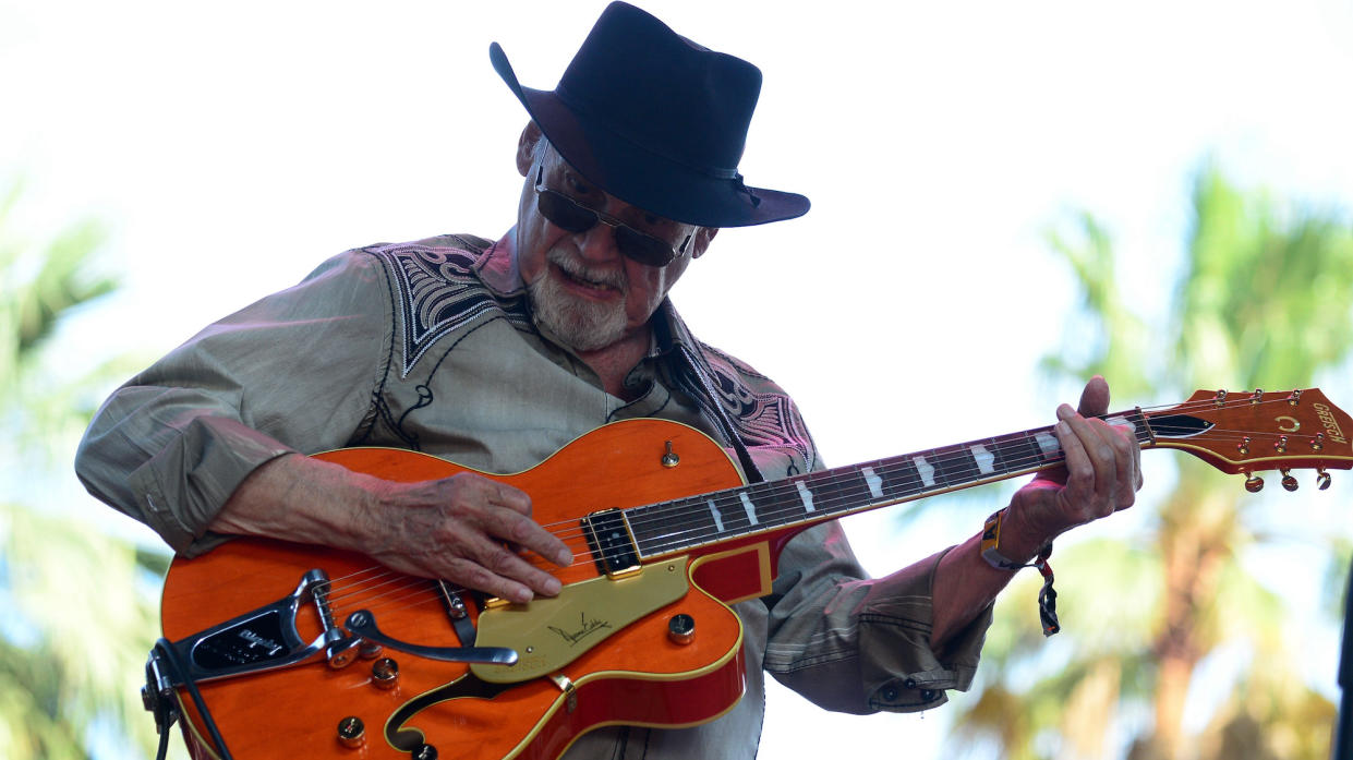  Duane Eddy performs onstage at the Empire Polo Club in Indio, California on April 27, 2014. 