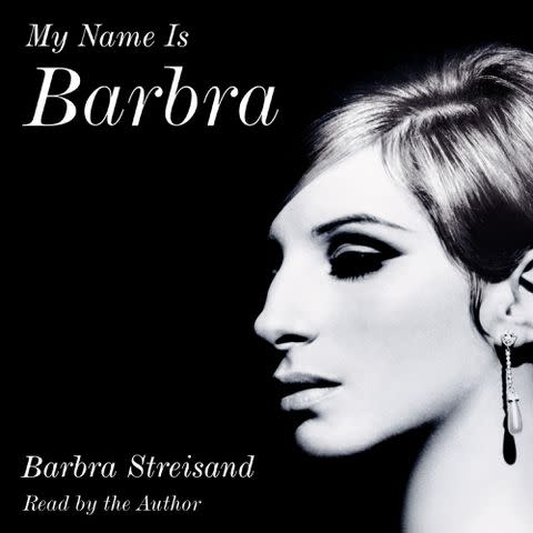 <p>Courtesy of Penguin Random House Audio</p> Art for the audiobook My Name Is Barbara, written and read by Barbra Streisand.
