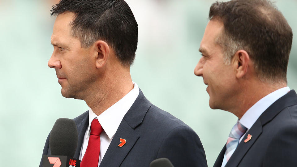 Ricky Ponting and Michael Slater. (Photo by Ryan Pierse/Getty Images)