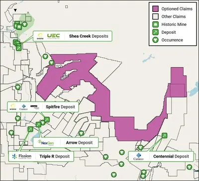 Claims Under Option (CNW Group/ATHA Energy Corp.)