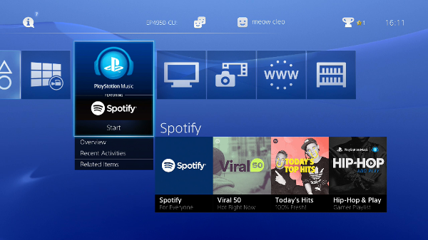 Spotify on PS4 Is Music Nerd Heaven