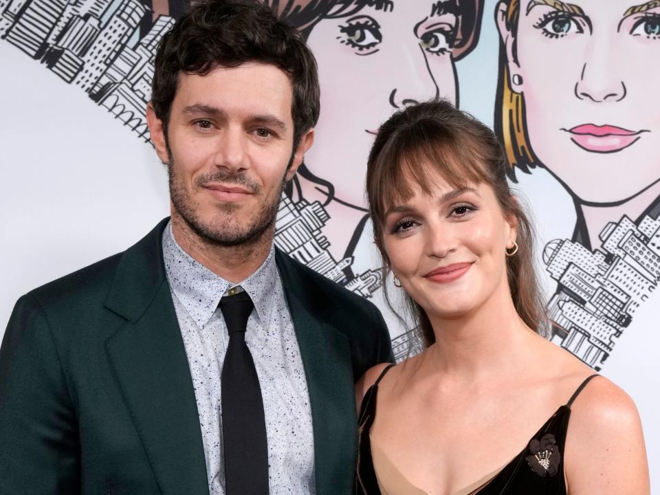 Adam Brody and Leighton Meester in November 2022.