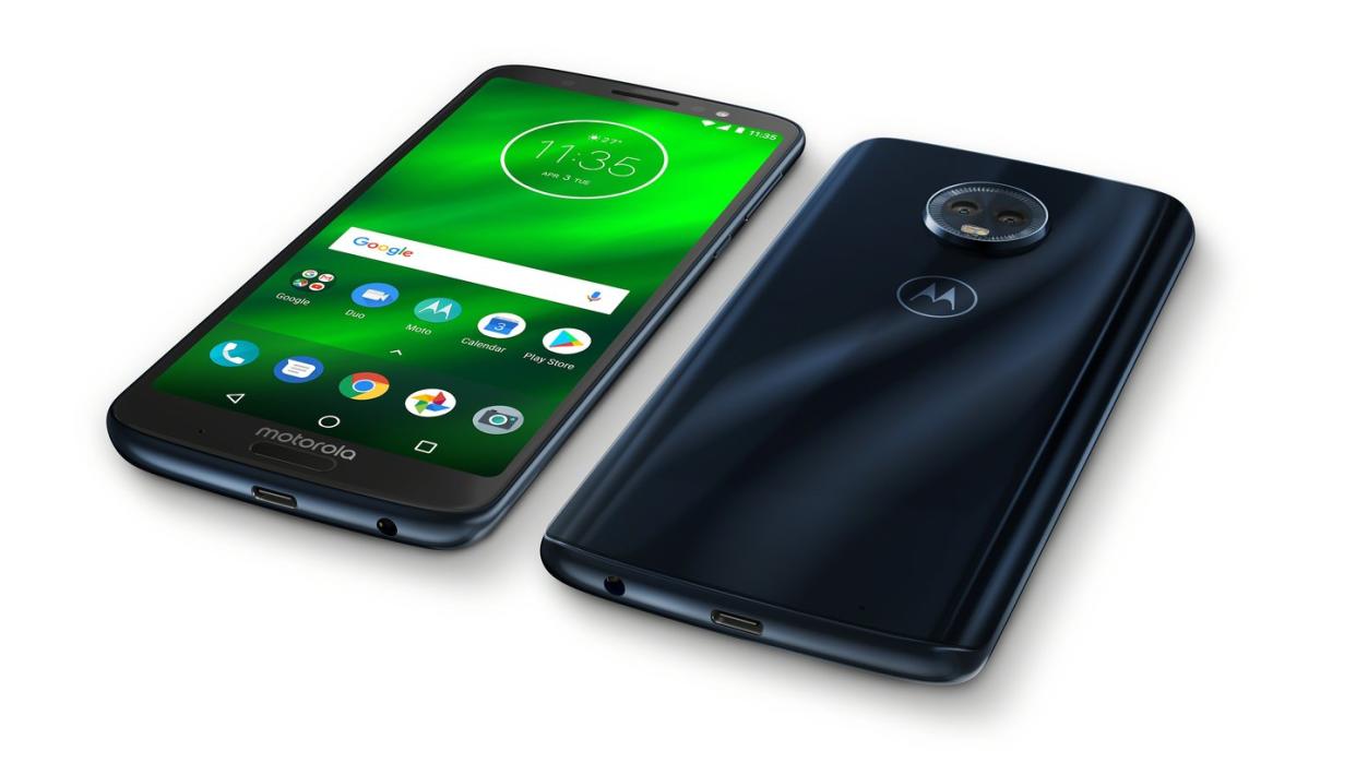 Das Moto G6 Plus von Motorola ist die XXL-Ausgabe des G6 mit größerem Display und mehr Speicher. Foto: Motorola