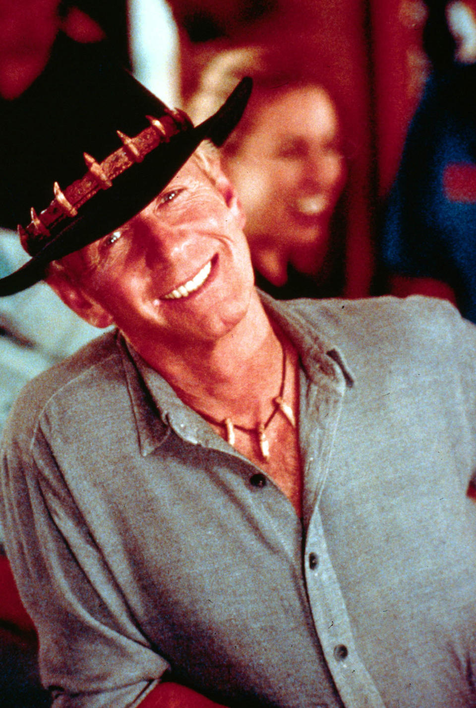 391562 02: Actor Paul Hogan poses for a photo on the set of the film 