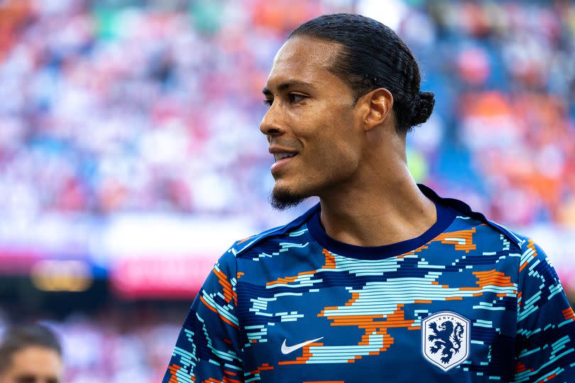 Virgil van Dijk at Euro 2024 with the Netherlands