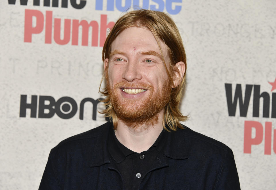 Domhnall Gleeson attends the premiere of HBO's "White House Plumbers" at the 92nd Street Y on Monday, April 17, 2023, in New York. (Photo by Evan Agostini/Invision/AP)