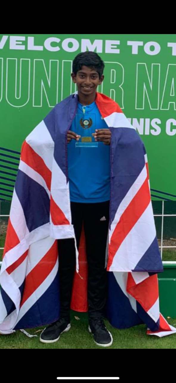 Aran Selvaraasan is one of the brightest prospects in junior British tennis