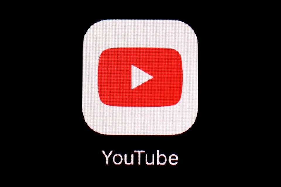 This March 20, 2018, file photo shows the YouTube app on an iPad in Baltimore.