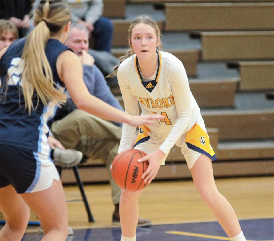 Action from a Big North girls basketball matchup between Gaylord and Petoskey on Thursday, Jan. 4 at Gaylord, Mich.