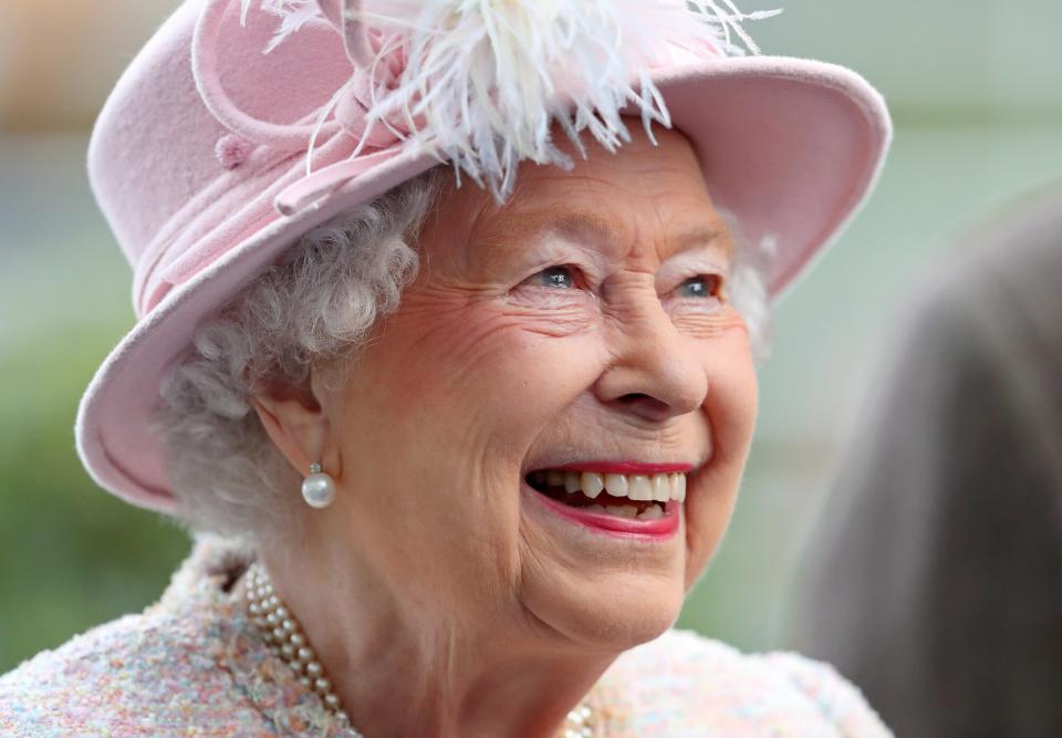 Queen Elizabeth II attends the QIPCO British Champions Day at Ascot Racecourse on October 21, 2017 in Ascot, England.