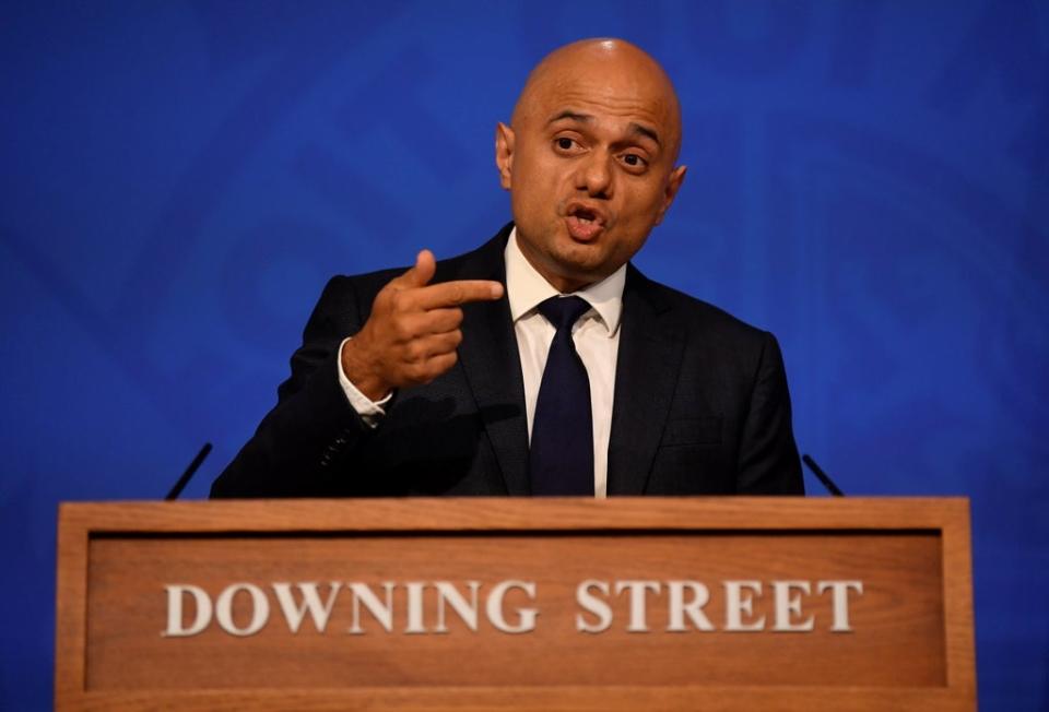 Sajid Javid has given has backing to Boris Johnson (Toby Melville/PA) (PA Wire)