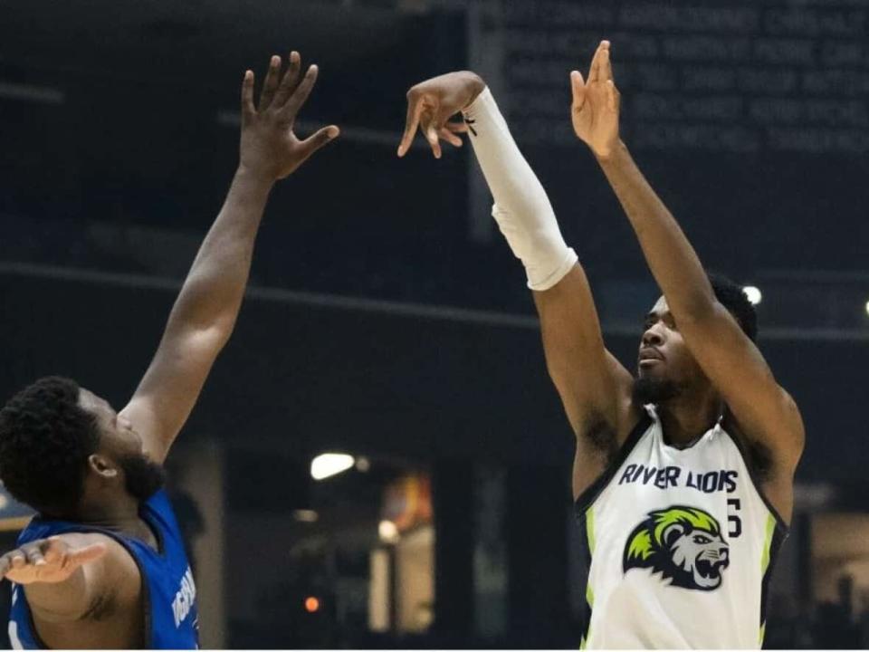 The Niagara River Lions secured a spot in the Canadian Elite Basketball League semifinals by defeating the visiting Guelph Nighthawks 99-78 on Saturday at the Sleeman Centre. (cebl.ca - image credit)