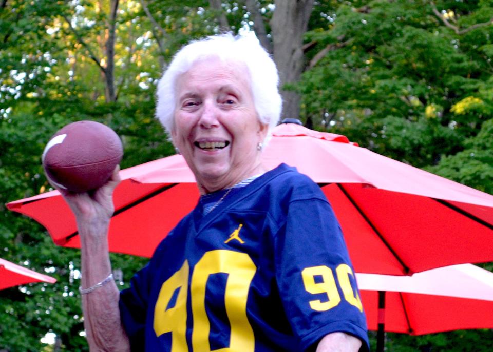 Dorothy D'Addona is still active in her 90s. She comes from a what-if generation before Title IX.