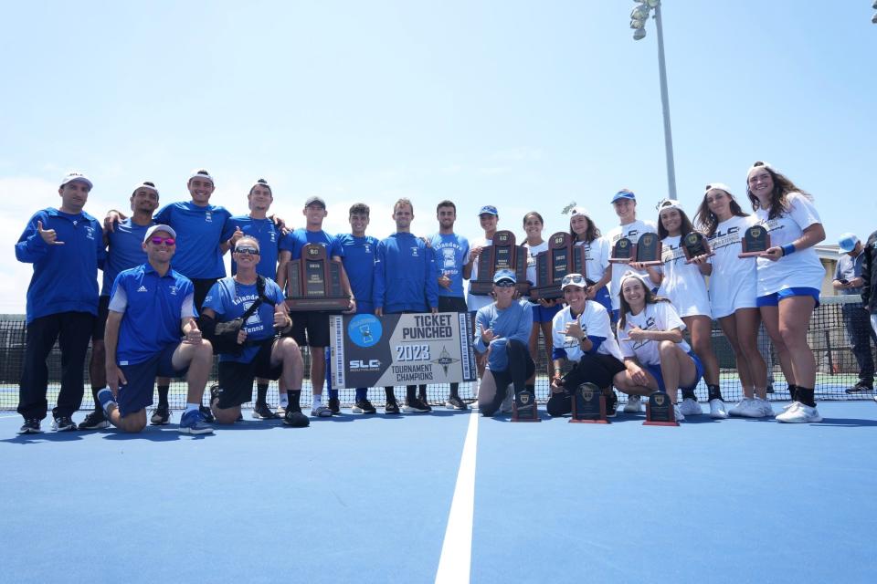 The Texas A&M-Corpus Christi men's and women's tennis teams captured Southland Conference Tournament titles at the Thomas J. Henry Tennis Center over the weekend, to claim NCAA Tournament berths.