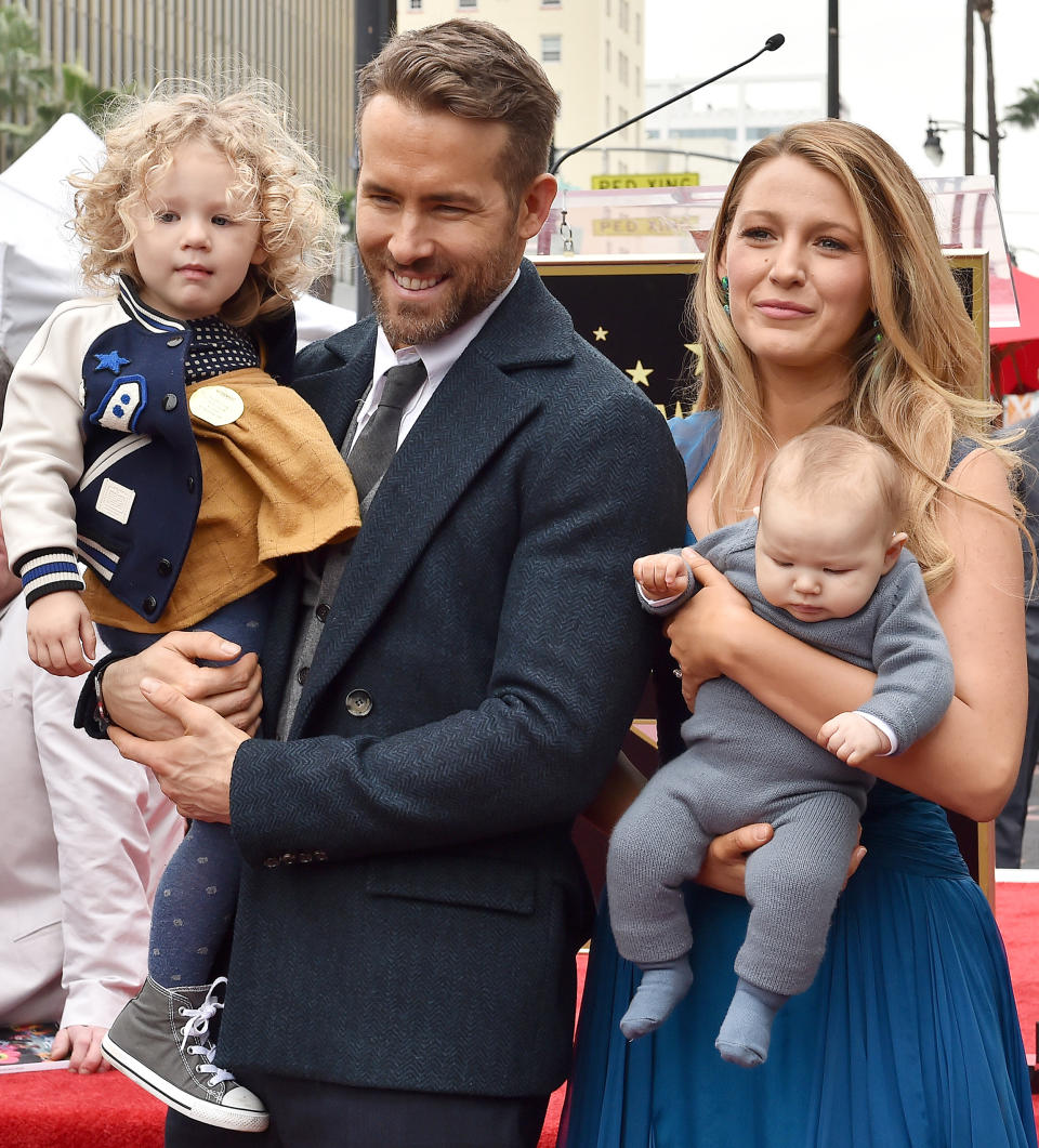 Ryan Reynolds and Blake Lively at his Hollywood Walk of Fame star ceremony (Axelle/Bauer-Griffin / FilmMagic)