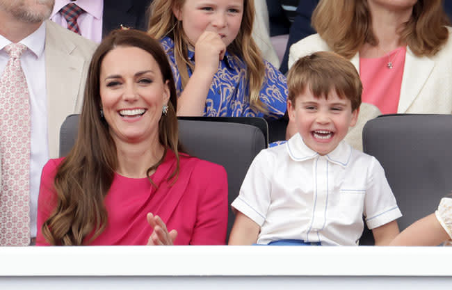 Princess of Wales and Prince Louis at Platinum Jubilee