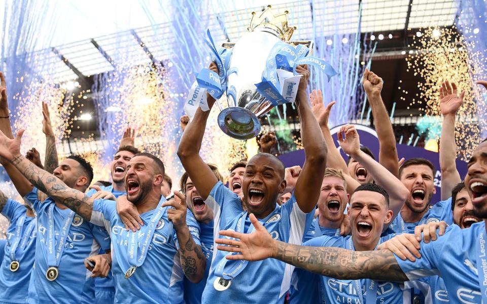 Manchester City win Premier League title  - GETTY IMAGES