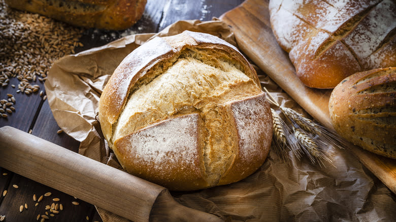 Loaf of sourdough bread