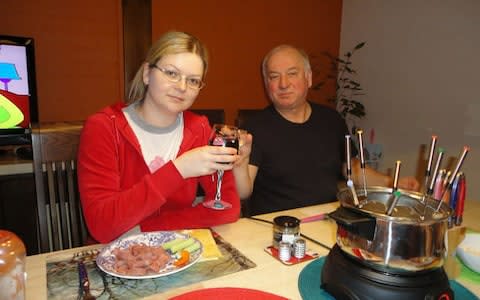 Sergei Skripal with his daughter Yulia