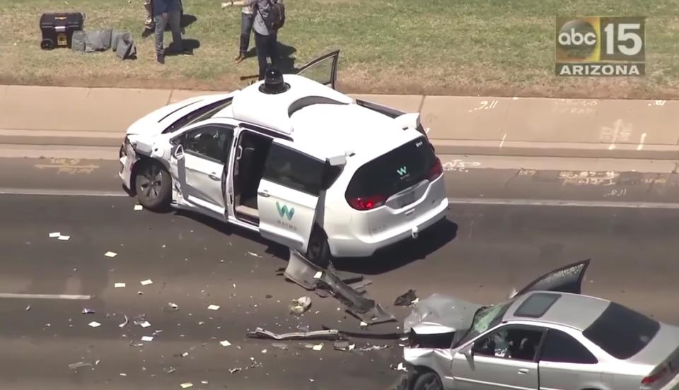 A Waymo self-driving vehicle was involved in a serious accident in Chandler,