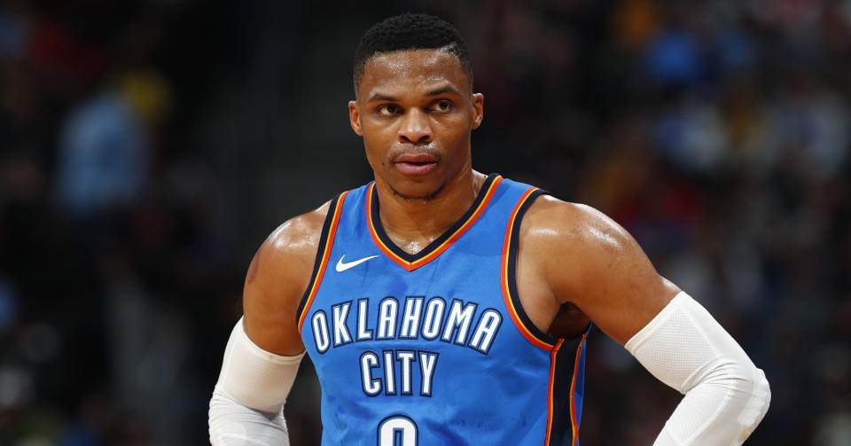 After a fourth right knee surgery, Russell Westbrook's status for the start of the Thunder's season might be in doubt.