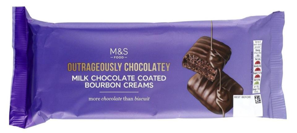 M&S Food Milk Chocolate Coated Bourbon Creams