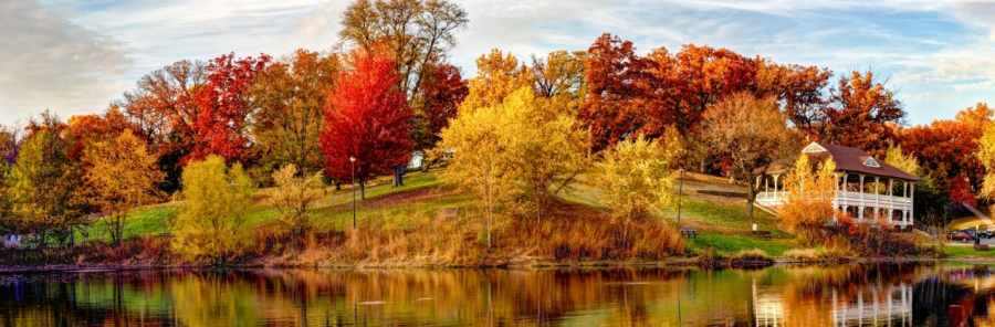 Prospect Park in Moline, in the fall.