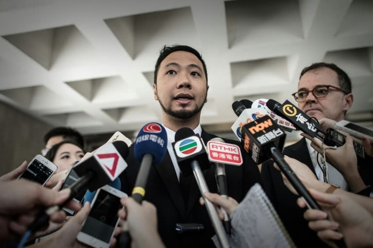 Video footage aired by local television network TVB showed a group of men hauling a handcuffed Tsang to a dark corner in a protest-hit public park in the early hours of October 15 last year