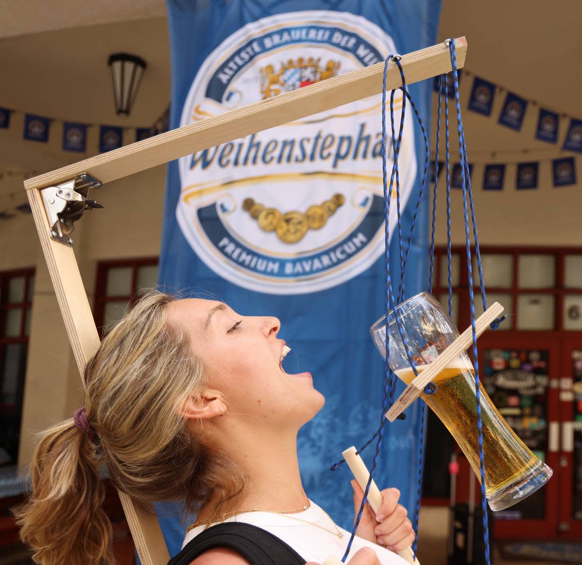 Have you ever thought that drinking beer was just too easy? Behold the Beer Puppeteer!