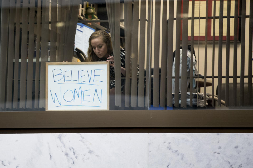 Anti-Kavanaugh protesters