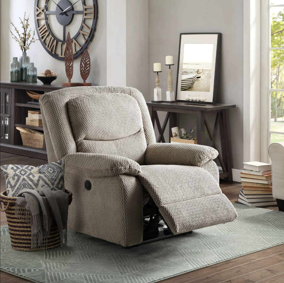 <p><a href="https://go.redirectingat.com?id=74968X1596630&url=https%3A%2F%2Fwww.walmart.com%2Fip%2FSerta-Push-Button-Power-Recliner-with-Deep-Body-Cushions-Upholstered-Multiple-Colors%2F295011938&sref=https%3A%2F%2Fwww.goodhousekeeping.com%2Fhome-products%2Fg60828407%2Fbest-recliners-for-small-spaces%2F" rel="nofollow noopener" target="_blank" data-ylk="slk:Shop Now;elm:context_link;itc:0;sec:content-canvas" class="link ">Shop Now</a></p><p>Power Recliner</p><p>walmart.com</p><p>$315.00</p>