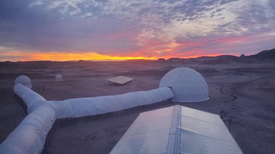 The University of Colorado brings students to the desert to simulate a lunar base. Students work together to solve simulated medical issues that might occur during a space mission. Katya Arquilla