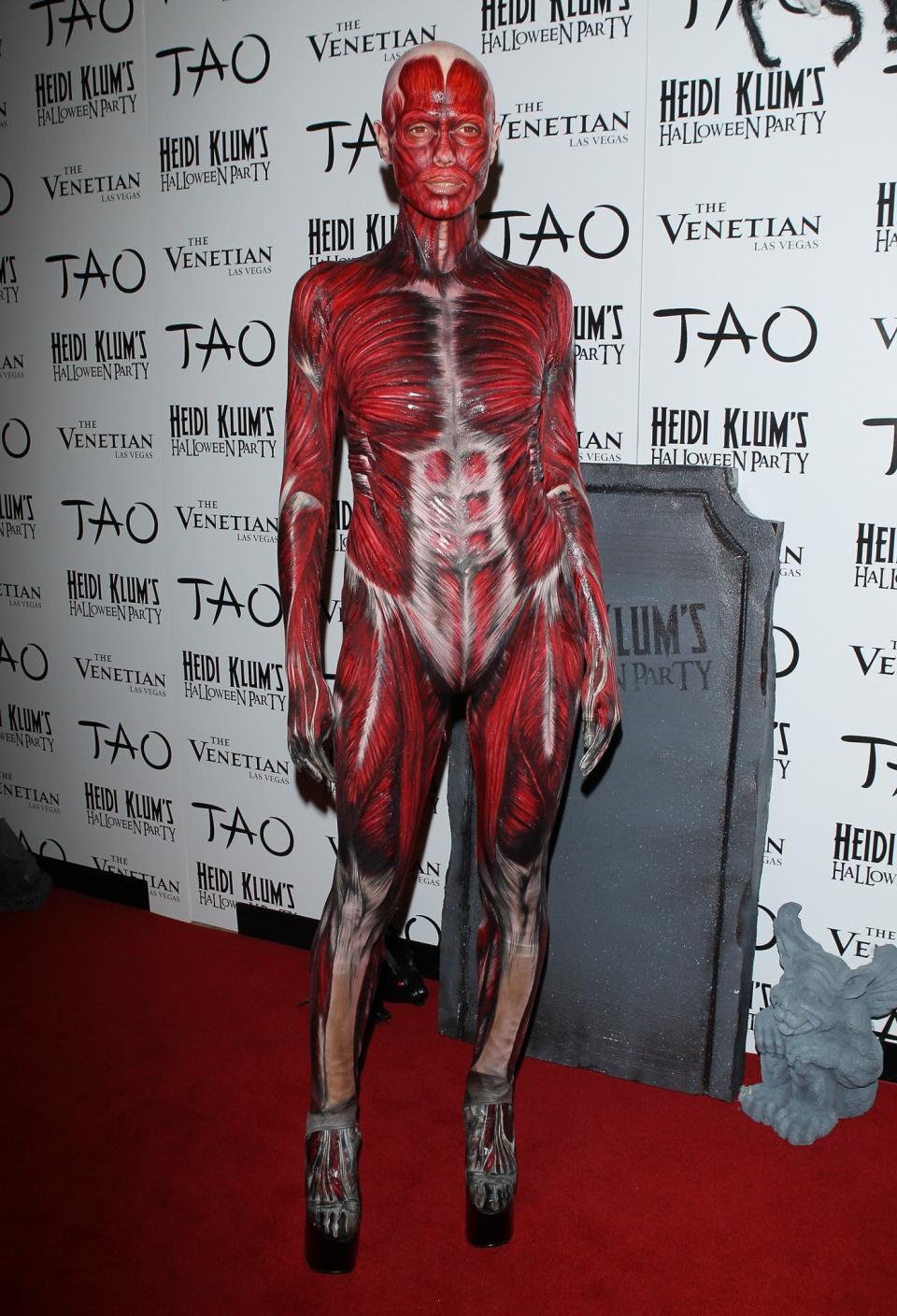 Heidi Klum at her annual Halloween party in 2011