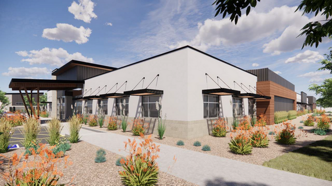 Construction has started on the ACHD’s new Traffic Operations Center at 12590 West Franklin Road in Boise. The center will include three buildings, including a traffic signal management center and materials lab in the main building, a storage warehouse and a workshop for paint and signal crews.