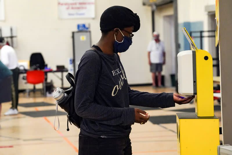 FILE PHOTO: Early voting begins in Texas