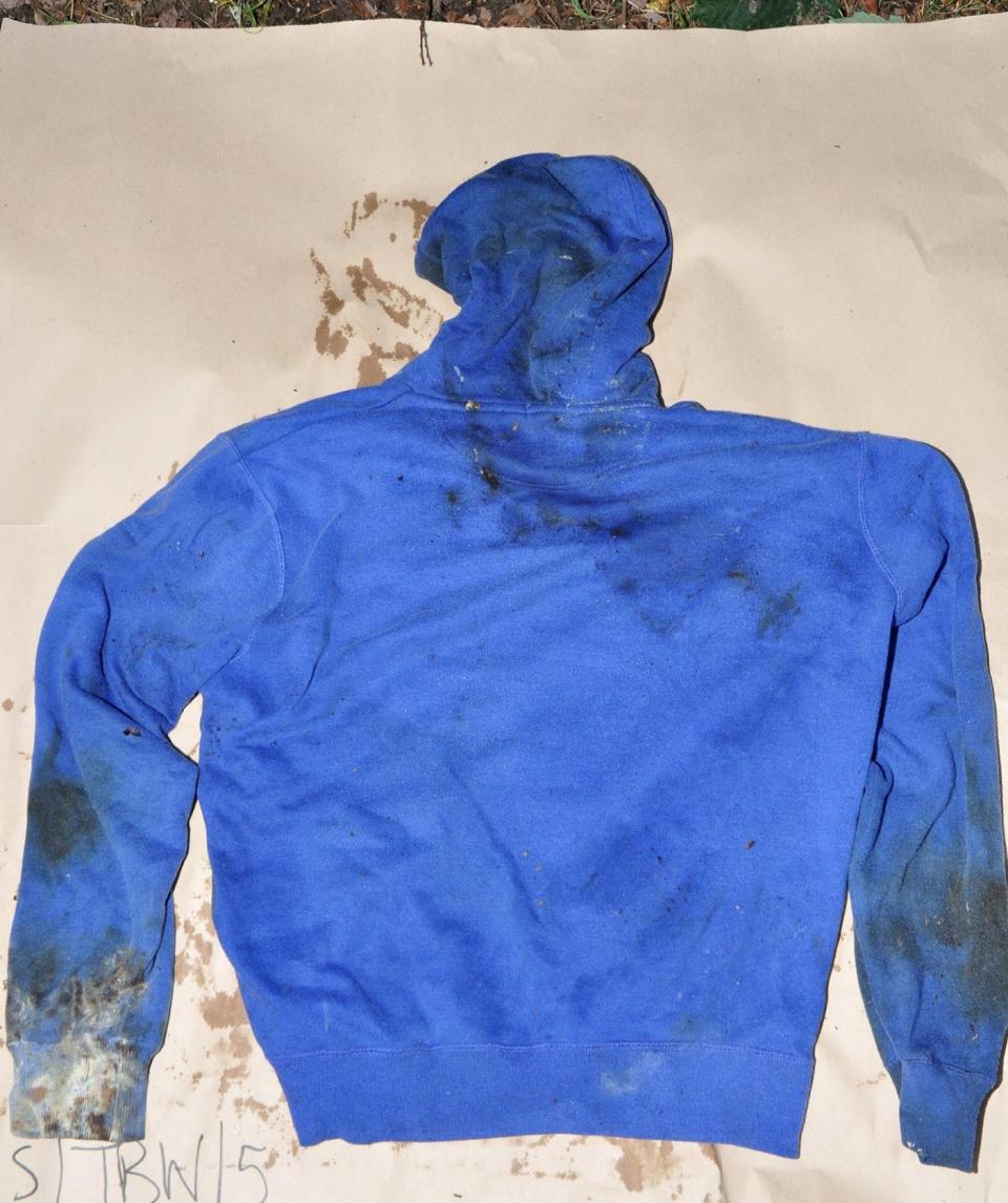 Clothing containing DNA profiles from both Lucy and defendant Stephen Nicholson, was shown to the jury (Hampshire Constabulary)
