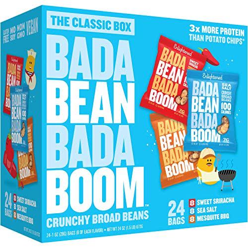 Bada Bean Bada Boom Crunchy Broad Beans, 24-Pack